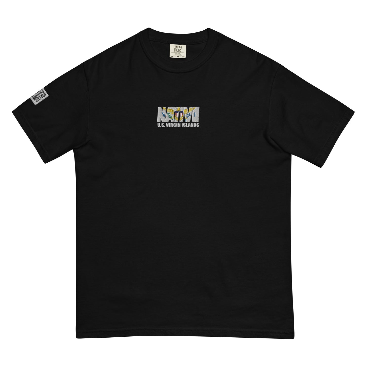 USVI Native Embroidered heavyweight t-shirt