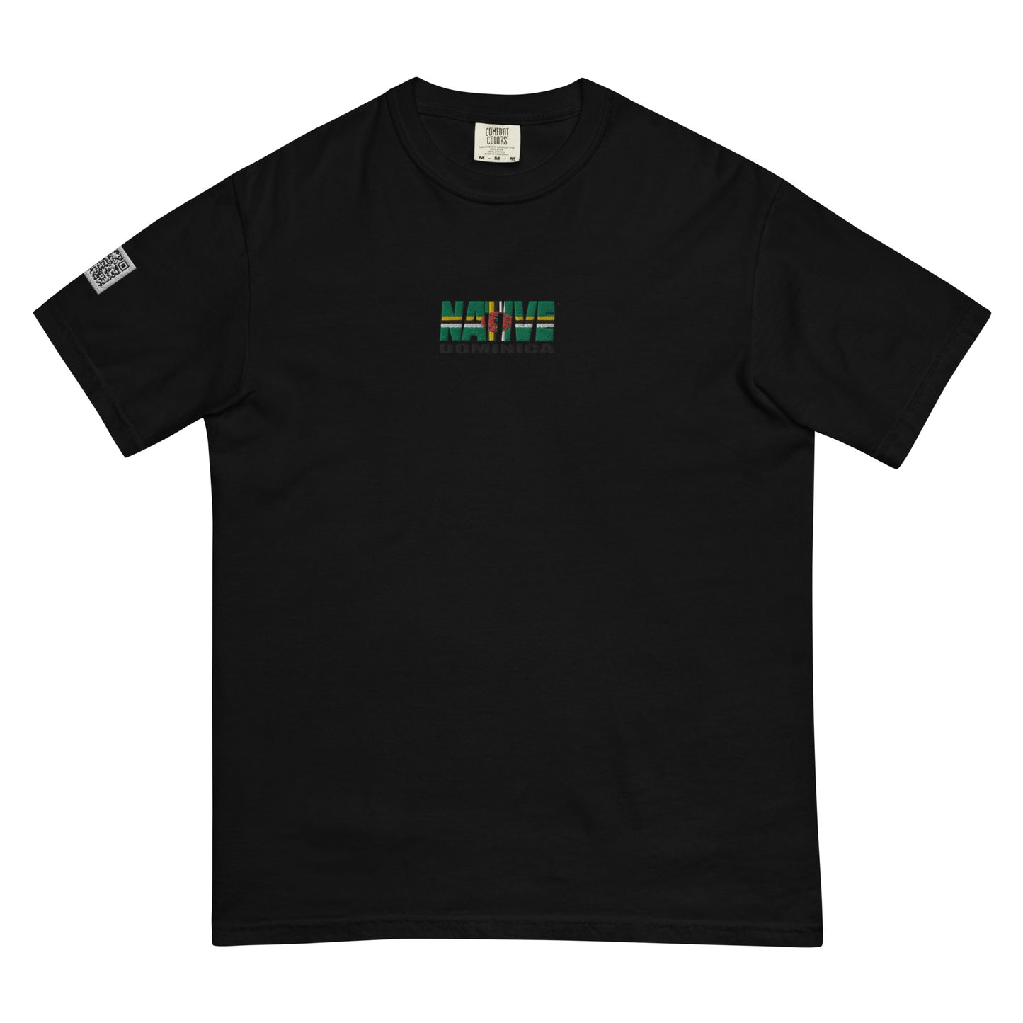 Dominica Native Embroidered heavyweight t-shirt