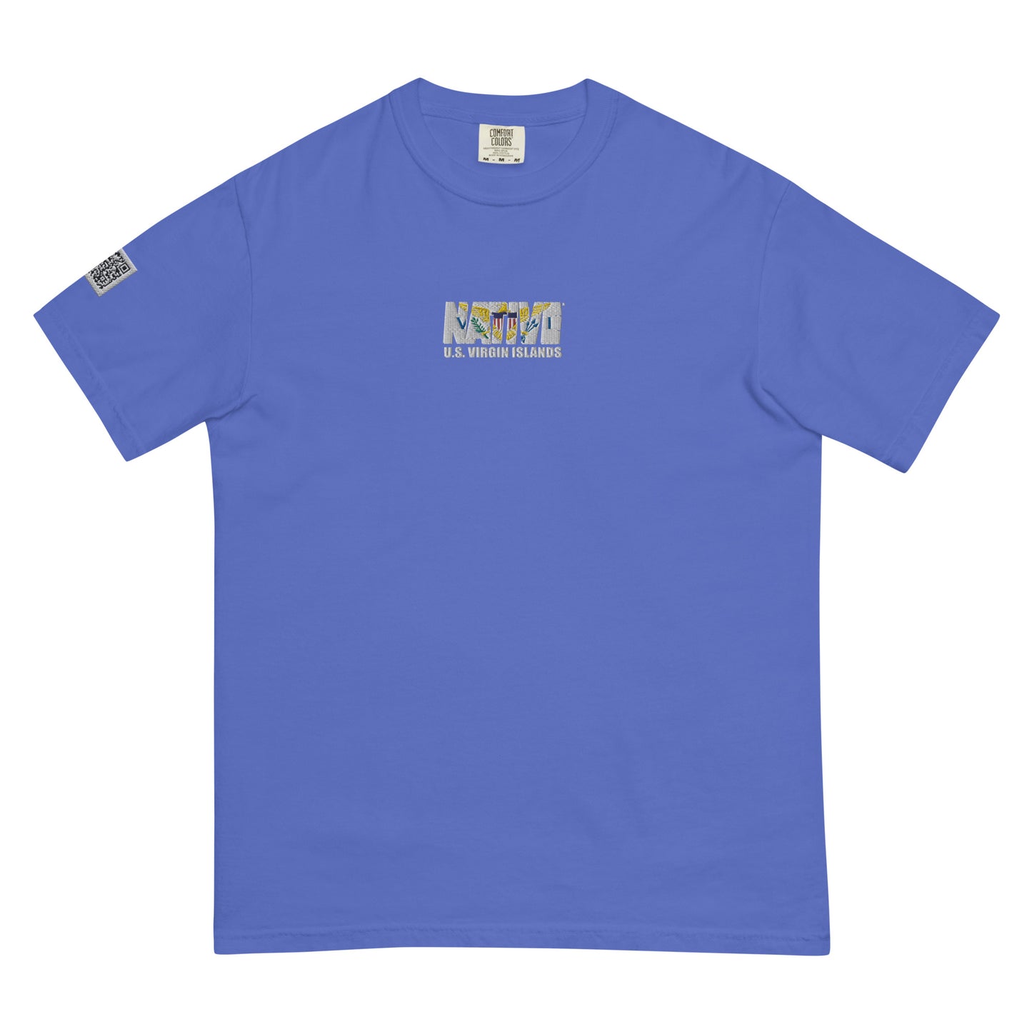 USVI Native Embroidered heavyweight t-shirt