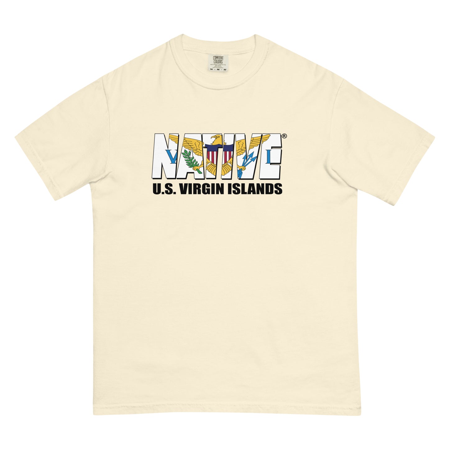 USVI Native garment-dyed heavyweight t-shirt