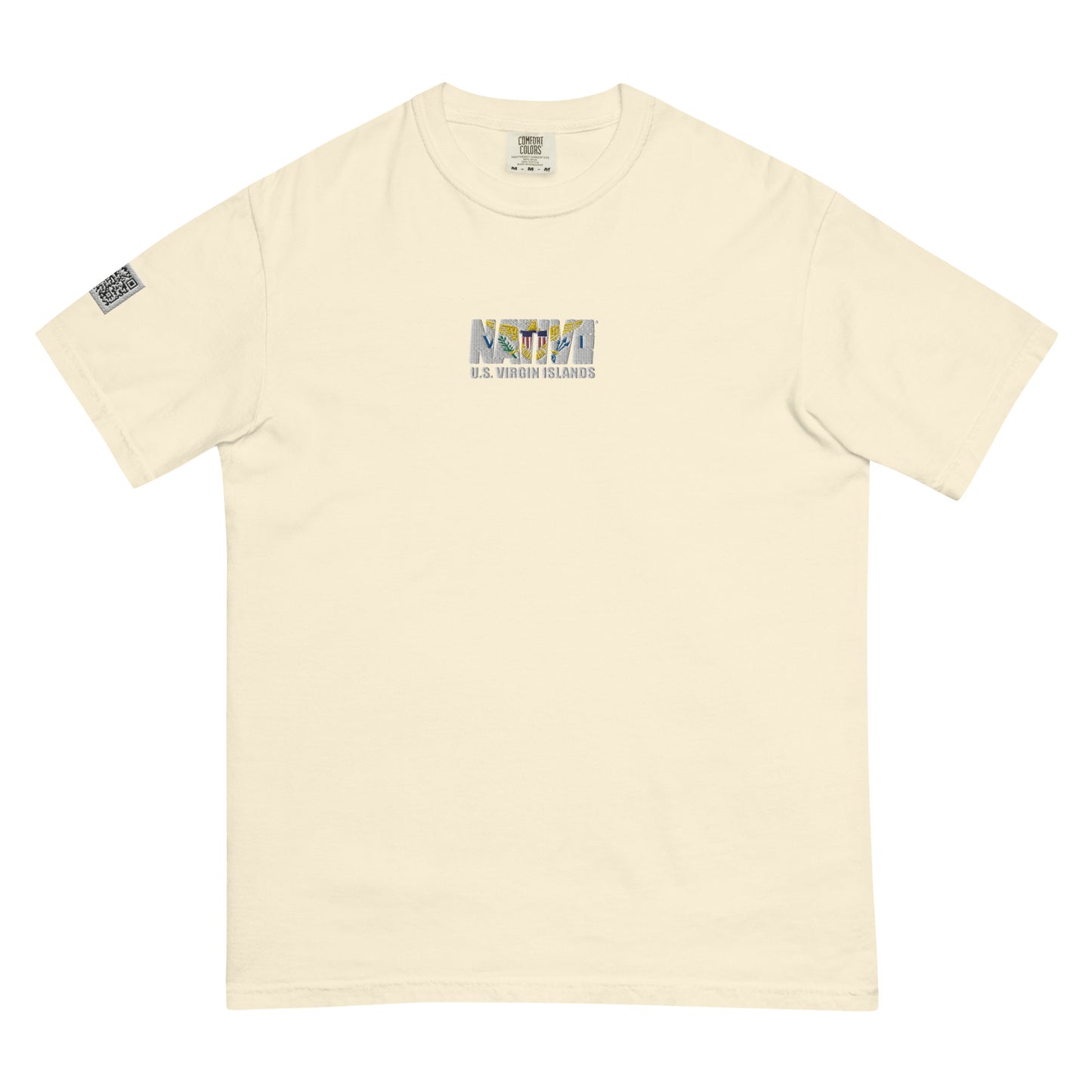 USVI Native Embroidered heavyweight t-shirt