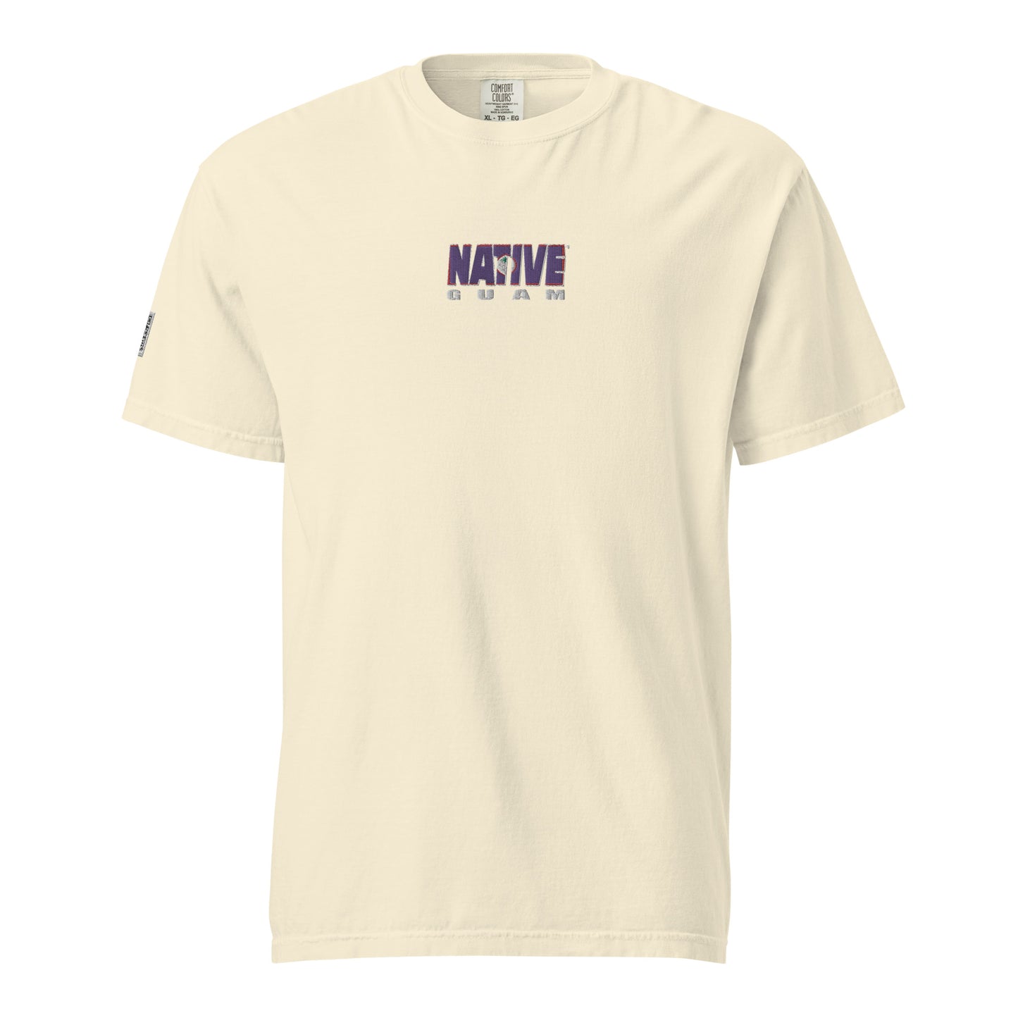 Guam Native Embroidered heavyweight t-shirt