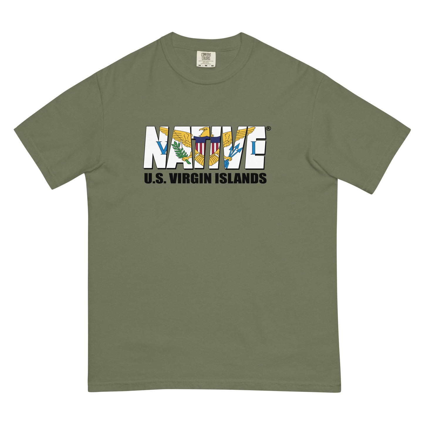 USVI Native garment-dyed heavyweight t-shirt