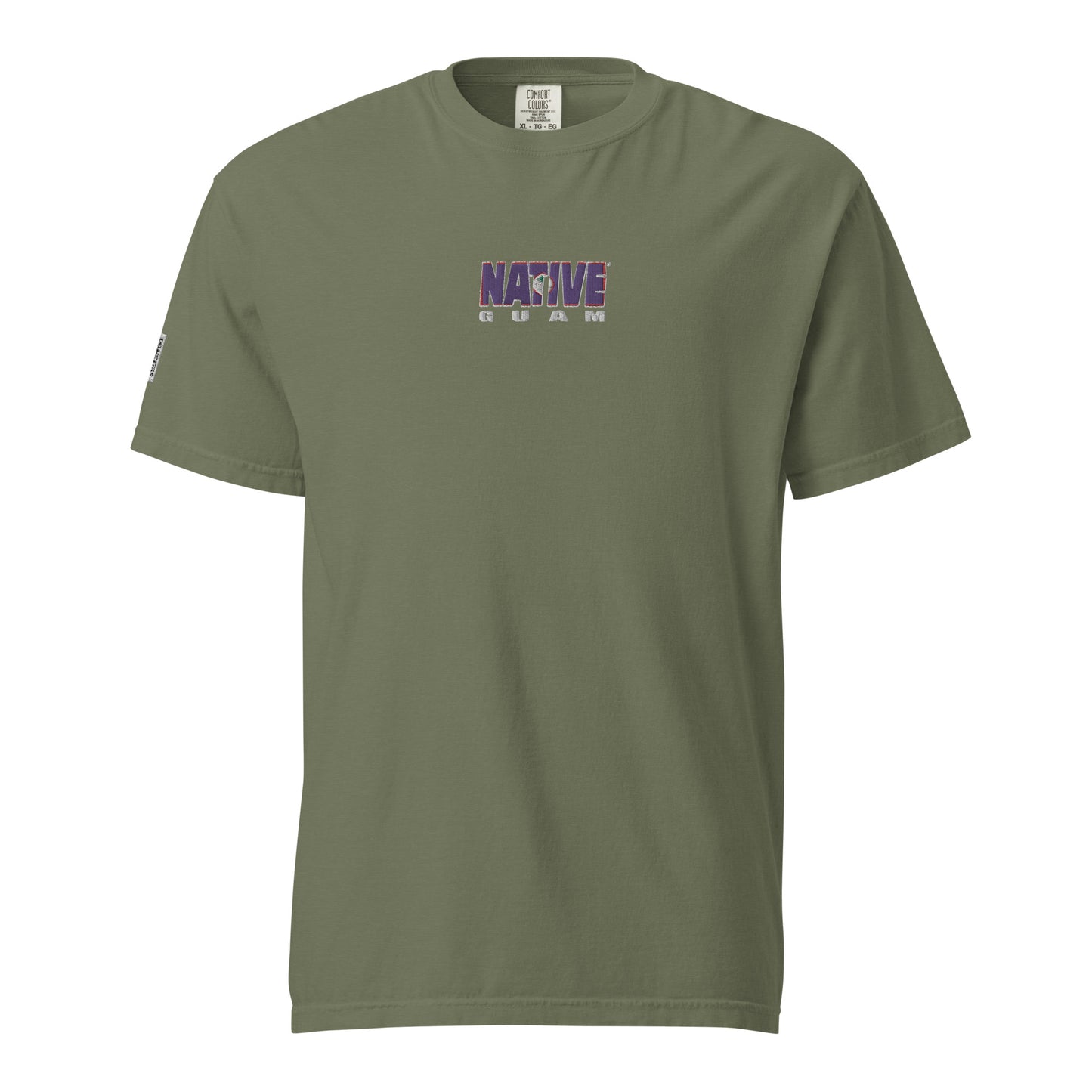 Guam Native Embroidered heavyweight t-shirt