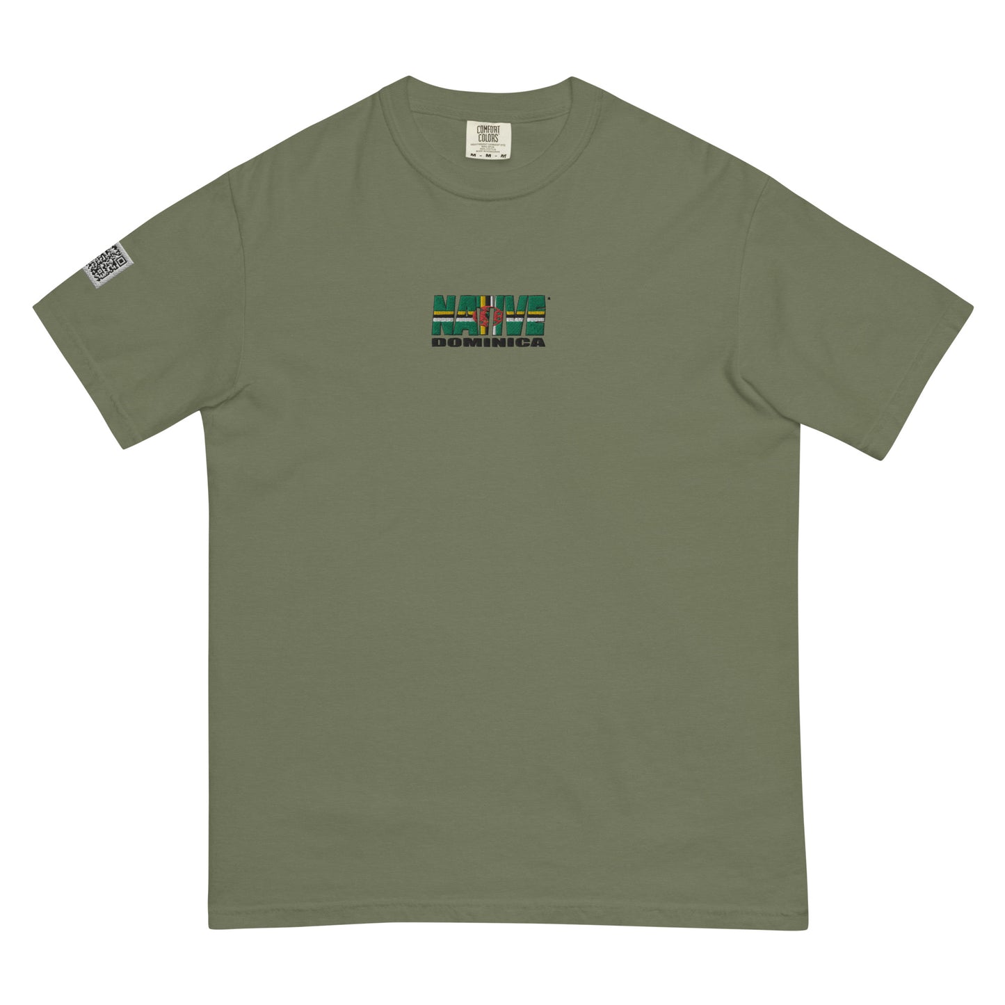 Dominica Native Embroidered heavyweight t-shirt