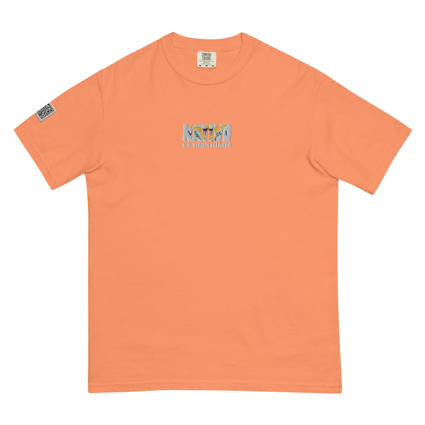 USVI Native Embroidered heavyweight t-shirt