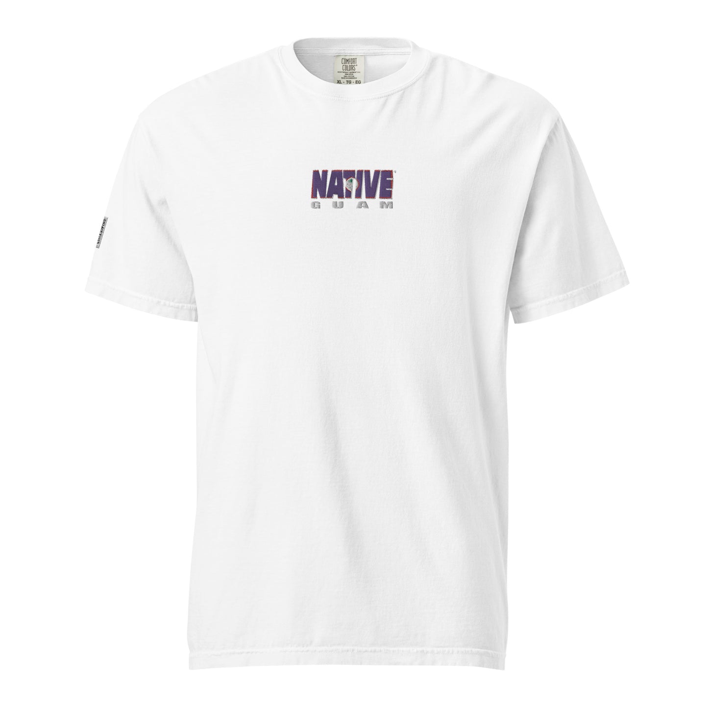 Guam Native Embroidered heavyweight t-shirt