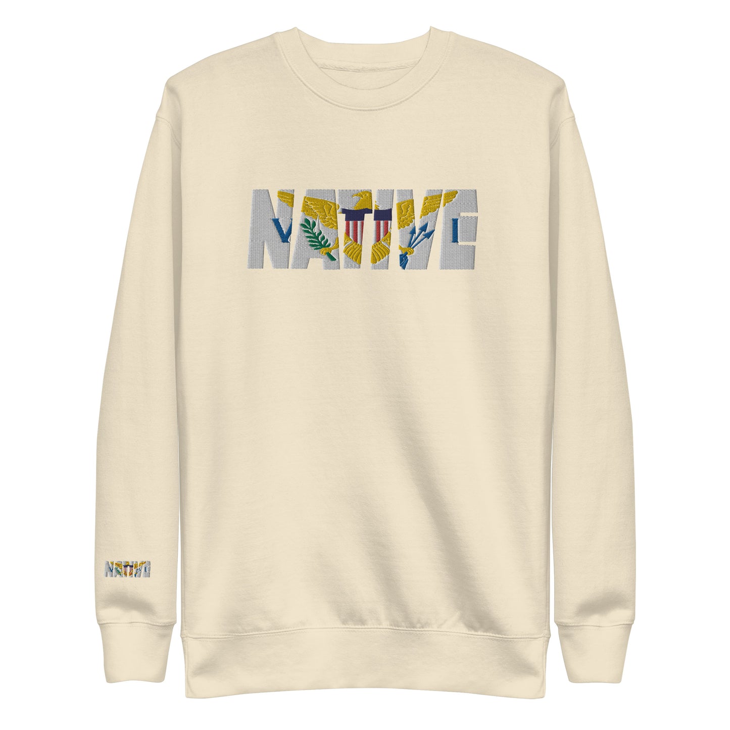 USVI Native Embroidered Premium Sweatshirt