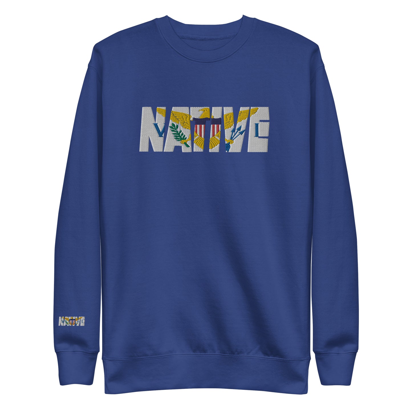 USVI Native Embroidered Premium Sweatshirt